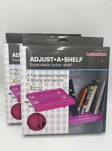 LockerMate regola una mensola espandibile, rosa. Adattamento standard. 2 in totale!! - Foto 1 di 7