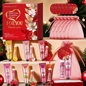 MISS FACTORX 24 piece Hand Cream And Lip Balm gift set - Picture 1 of 6