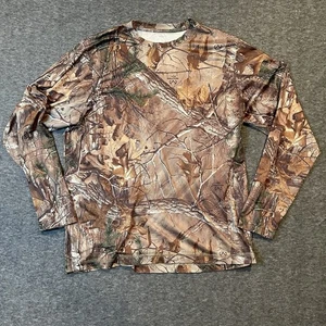 Realtree Shirt Mens Large Camo Performance Hunting Long Sleeve Breathable Camp - Picture 1 of 15