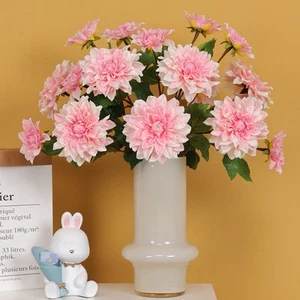 Beautiful Artificial Dahlias Flowers Realistic Dahlias Flowers Decorations - Picture 1 of 10