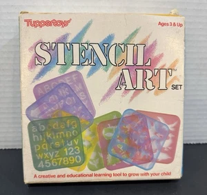 Vintage 1987 Tupperware Tuppertoys Schablonenkunst 8er Set komplett - Bild 1 von 5