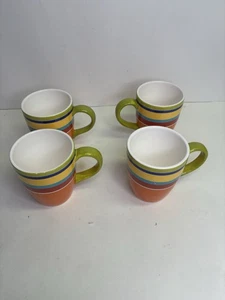 Pier 1 Summer Stripes Kaffeetassen/Becher - 4er Set lesen - Bild 1 von 11
