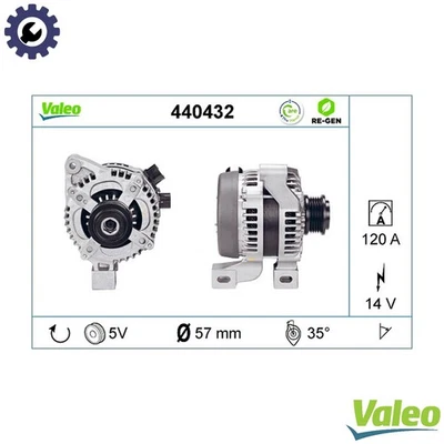 ALTERNATOR 440432 FOR FORD AUSTRALIA JZDA 2.5L HYDA 2.5L 5cyl FOCUS Hatchback - Image 1 of 4