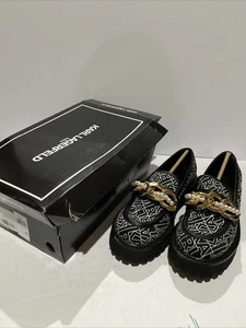 Mocassino donna KARL LAGERFELD PARIS Gemsy slip-on impreziosito taglia 7,5 - Foto 1 di 7