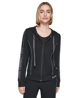 KARL LAGERFELD PARIS Womens Embellished Logo 196788419001  RT $109.0 #1 - Image 1 of 1