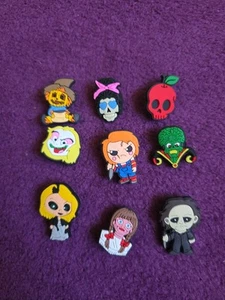 9 pcs Scary Movie Halloween Horror Shoe Charms for Croc and Jibbitz - Picture 1 of 4