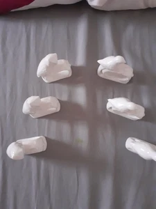 Vintage Serviettenhalter Porzellan weiß Vogel - Bild 1 von 5