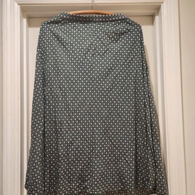 J. Jill  Green Floral Rayon Midi Skirt A Line Western Womens Size Large - Image 1 of 4
