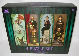 Disney Parks 4 Puzzle Set 500 Pcs Ea. HAUNTED MANSION Stretching Portraits 3 NEW - Picture 1 of 7