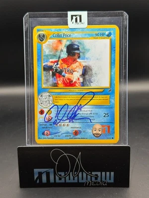 Signed Collin Price Pokémon Water Art Card  Astros - Image 1 of 2