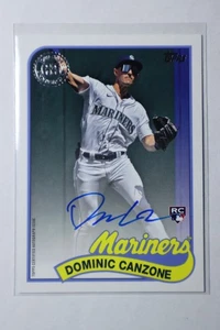 2024 Topps 1989 Topps Baseball Autographs Dominic Canzone #89BA-DCA  - Picture 1 of 2