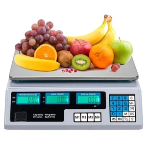 Báscula digital 88 lb precio computación delicatessen alimentos producción conteo electrónico peso - Imagen 1 de 10