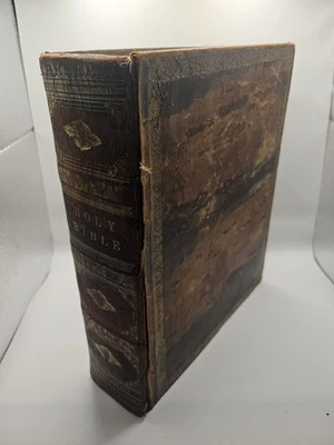 The Holy Bible containing the Old and New Testaments [Engraved plates 1839] - Image 1 of 4