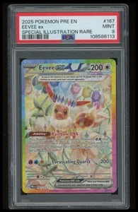 PSA 9 - Prismatic Evolutions EEVEE Ex 167 - Special Illustration Rare - Picture 1 of 2