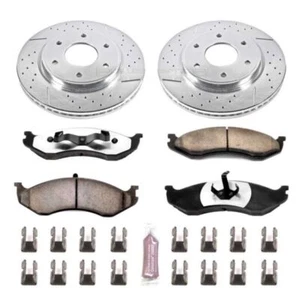 PowerStop K2119-36 Carbon-Fiber Ceramic Brake Kit for 1990–1999 Jeep XJ/ZJ Front - Picture 1 of 2