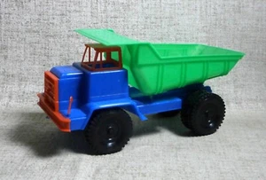 KRUPP DUMP TRUCK New Made in Greece MOUM PLAST GREEK Vintage Rare Plastic - Picture 1 of 17