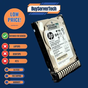 HP 652583-B21 600GB 10K 2.5" SAS 6G SFF HDD 653957-001 Smart Carrier G8 G9 G10 - Picture 1 of 4