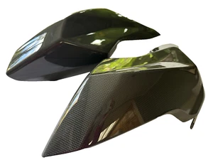2019-2020 Ducati Hypermotard 950 100% Carbon Fiber Tank Side Panel Fairing - Picture 1 of 4