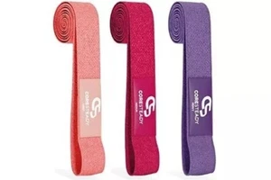 Coresteady Fabric Resistance Bands Set of 3 Light Medium Heavy - Picture 1 of 3