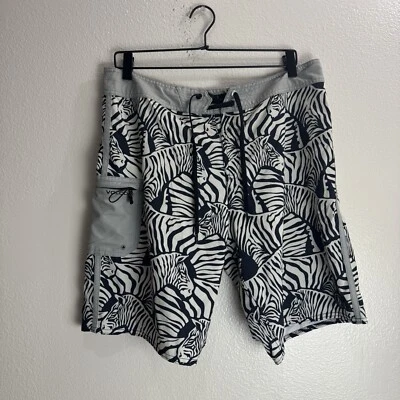 Volcom 4 Way Stretch Shorts Zebra Size 33 - Image 1 of 4