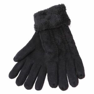 Womens Winter Snow Gloves Sleeve Warmer Warm Thick Fur Knit Thermal Insulated