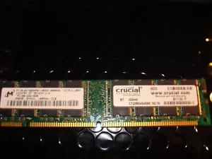 Crucial PC100-222-620 256MB, SYNCH, 100MHz CL2 PC Desktop Computer Memory - Picture 1 of 4