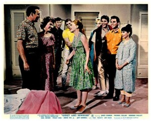 Gidget Goes Hawaiian Original Lobby Card Deborah Walley Jeff Donnell Carl Reiner