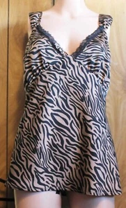 Camisola/tanque Wild Fable para mujer talla 2xl sedoso guepardo leopardo vestido top con corbatas - Imagen 1 de 5