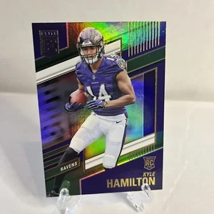 2022 Panini Donruss Elite Kyle Hamilton Rookie Card RC #145 SP Green Holo Ravens - Picture 1 of 2
