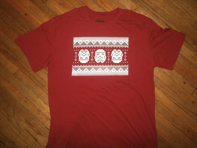 STAR WARS штурмовик Рождество футболка уродливый праздник свитер вязаный печать футболка MD - Изображение 1 из 2