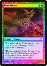 First Volley FOIL Betrayers of Kamigawa NM Red Common MAGIC MTG CARD ABUGames