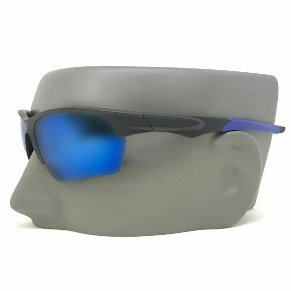 Para Hombres Diseñador Envolvente Visera Deportes Motociclista Esquí Ocio Azul Gafas de sol Tonos Foto 1 de 1