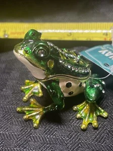 Iridescent Frog Green Yellow - Hi Way Gift Collections - With Tag - Imagen 1 de 7