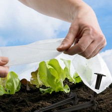 Picchetti di plastica, 100 pezzi, puntali per teli da giardino, set di picchetti