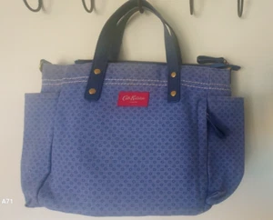 Cath Kidston Handbag Blue Grab handles and Blue Webbed Crossbody strap - Picture 1 of 4