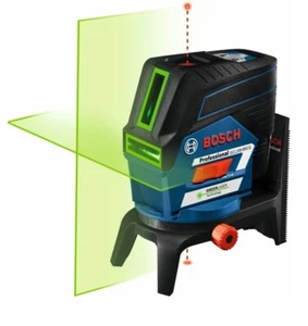 Láser de línea transversal haz verde Bosch GCL100-80CG 12 V con plomadas - Imagen 1 de 1