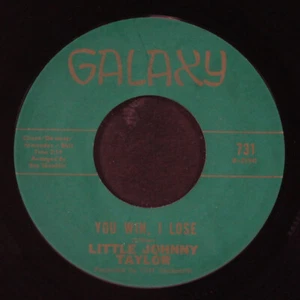JOHNNY TAYLOR: you win, i lose / nightingale melody GALAXY 7" Single 45 RPM - Picture 1 of 2