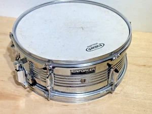Vintage Chrome "ENFORCER" Snare Drum | 14" x 6" | Needs Adjustments | Sold AS-IS - Picture 1 of 13