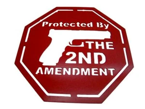 Freedom Signs - Protected by the 2nd Amendment - Metal Yard Sign - Picture 1 of 5