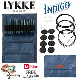 Juego de agujas de tejer circulares intercambiables - agujas índigo de 5" - Lykke - Imagen 1 de 10