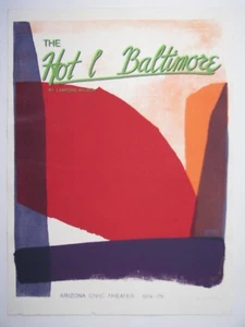 Hotel Baltimore theater print Serigraph Signed/#d by Nancy Tokar Miller 19x25" - Picture 1 of 1