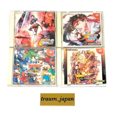 Dreamcast Marvel vs Capcom 1 2 vs SNK 1 2 Street Fighter DC Set Lot Games Tested - Image 1 of 4