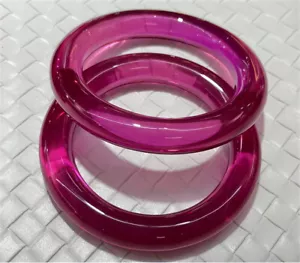 Top Quality Lab-Created Red Ruby Bangle High Quality AAAA+ Corundum Bangle 1pcs - Picture 1 of 5