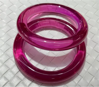 High Quality Lab-Created Red Ruby Bangle AAAA+ Corundum Bracelet Bangle 1pcs - Image 1 of 4