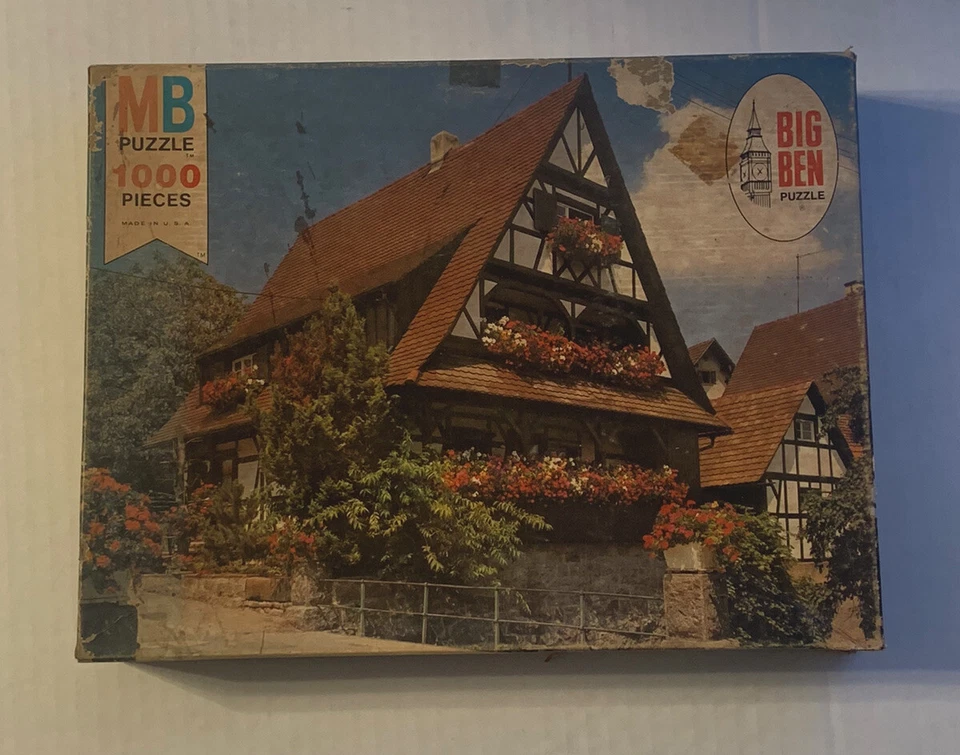 1000 Piece Puzzle German Splendor Milton Bradley #22 1975 *Read* - Image 1 of 4