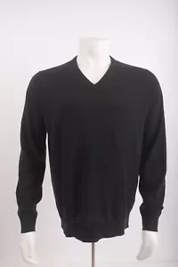 Massimo Dutti Mens Sweater Top Size L Green Cashmere Blend 0983/412 NWOT - Picture 1 of 6