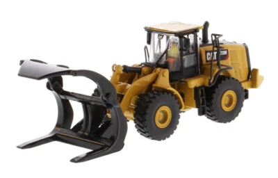 DM CAT 972M Wheel Loader with Log Fork 1/87 DIECAST MODEL - Image 1 of 4
