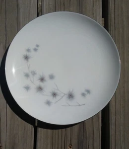 Creative Fine China 9,25" PLATIN STARBURST #1014 Vintage Mittagessen Teller - Bild 1 von 4