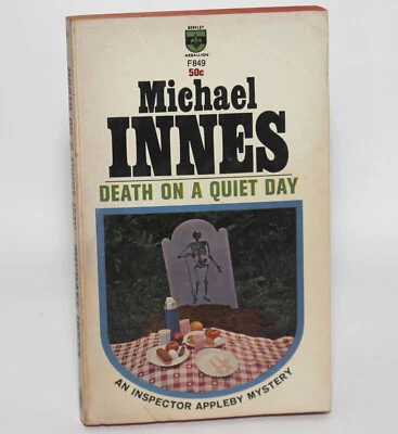 Michael Innes DEATH ON A QUIET DAY Berkley 1963 1st Inspector Appleby Mystery PB - Image 1 of 4