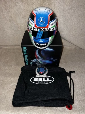 Mini capacete oficial assinado por Andrea Kimi Antonelli temporada 2025 novato BAS #2 - Imagem 1 de 4